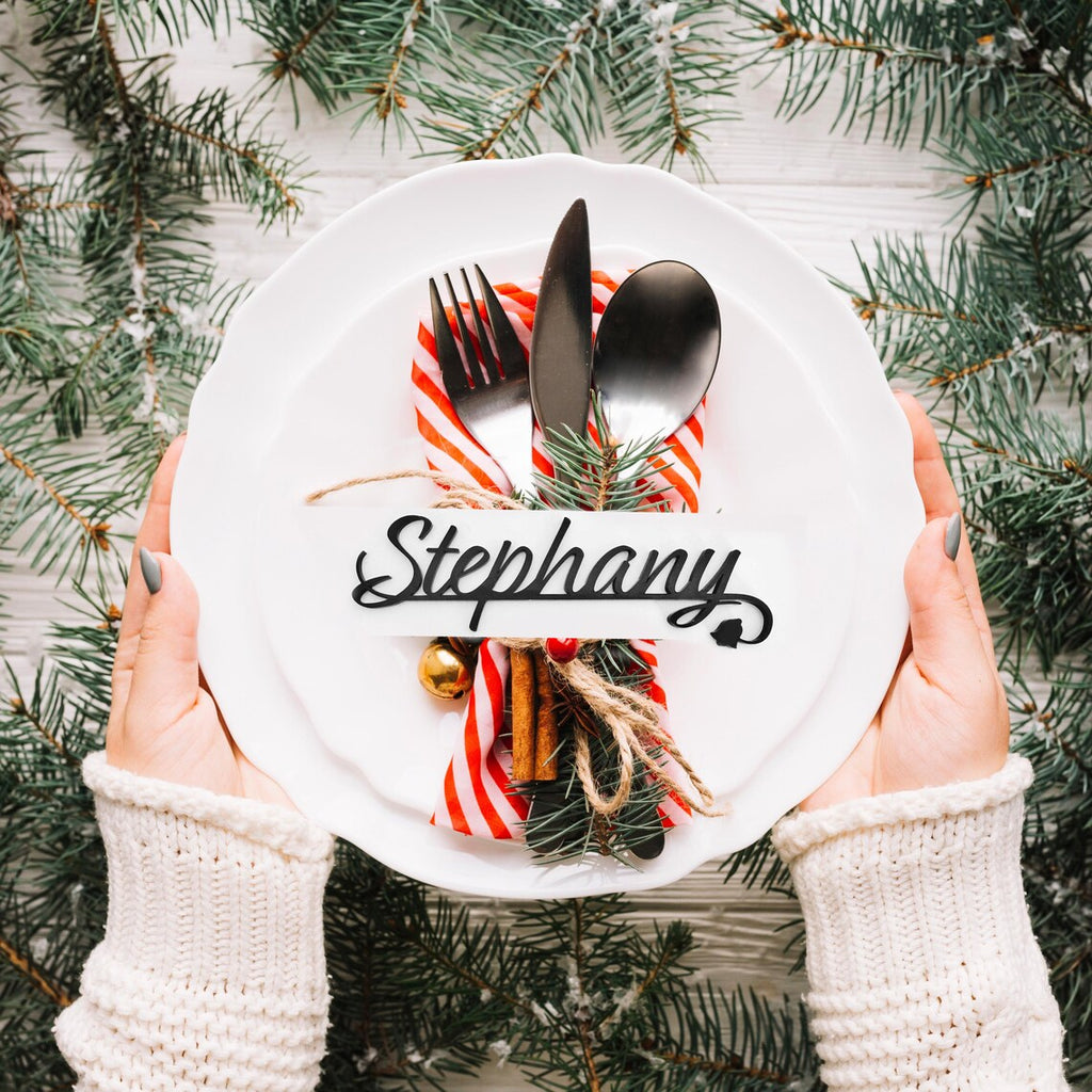 Custom Christmas Place Setting Names
