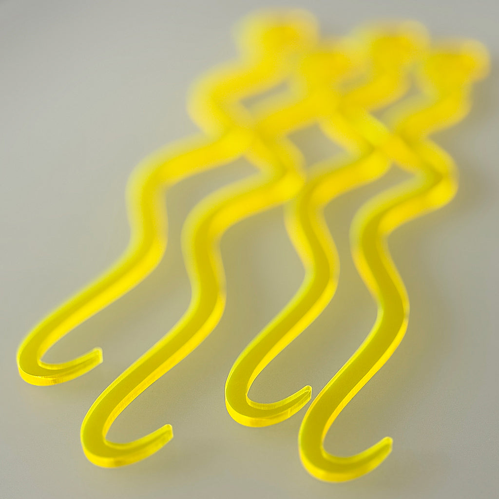 Cobra's Fang Personalized XL Swizzle Sticks on a light gray background