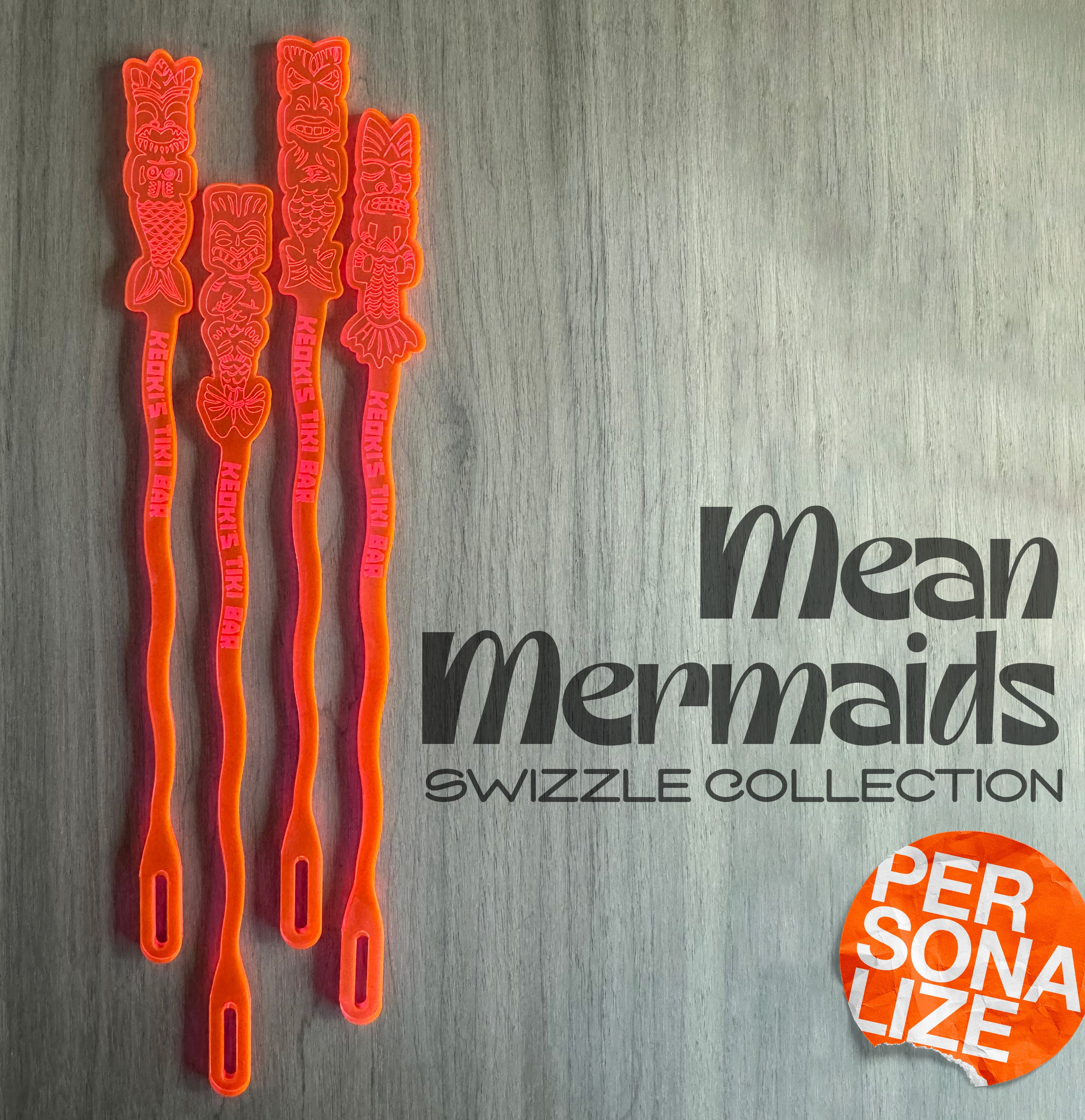 Mean Mermaids Stirrers (4 Set)