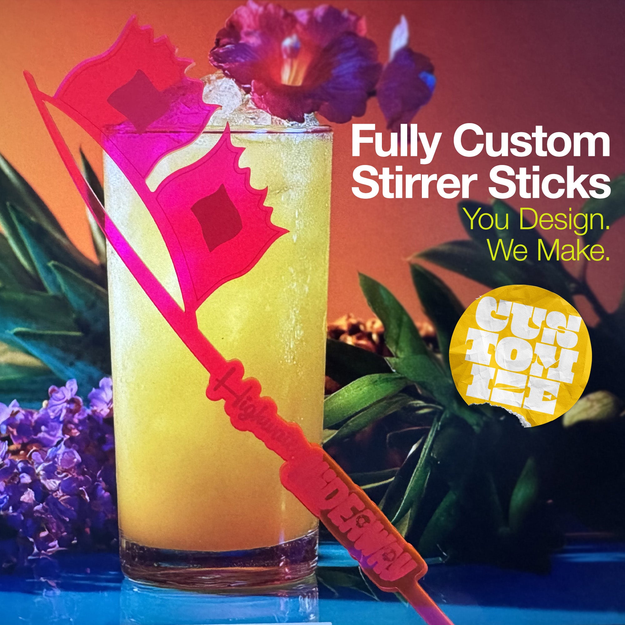 Totally Custom Cocktail Stirrers