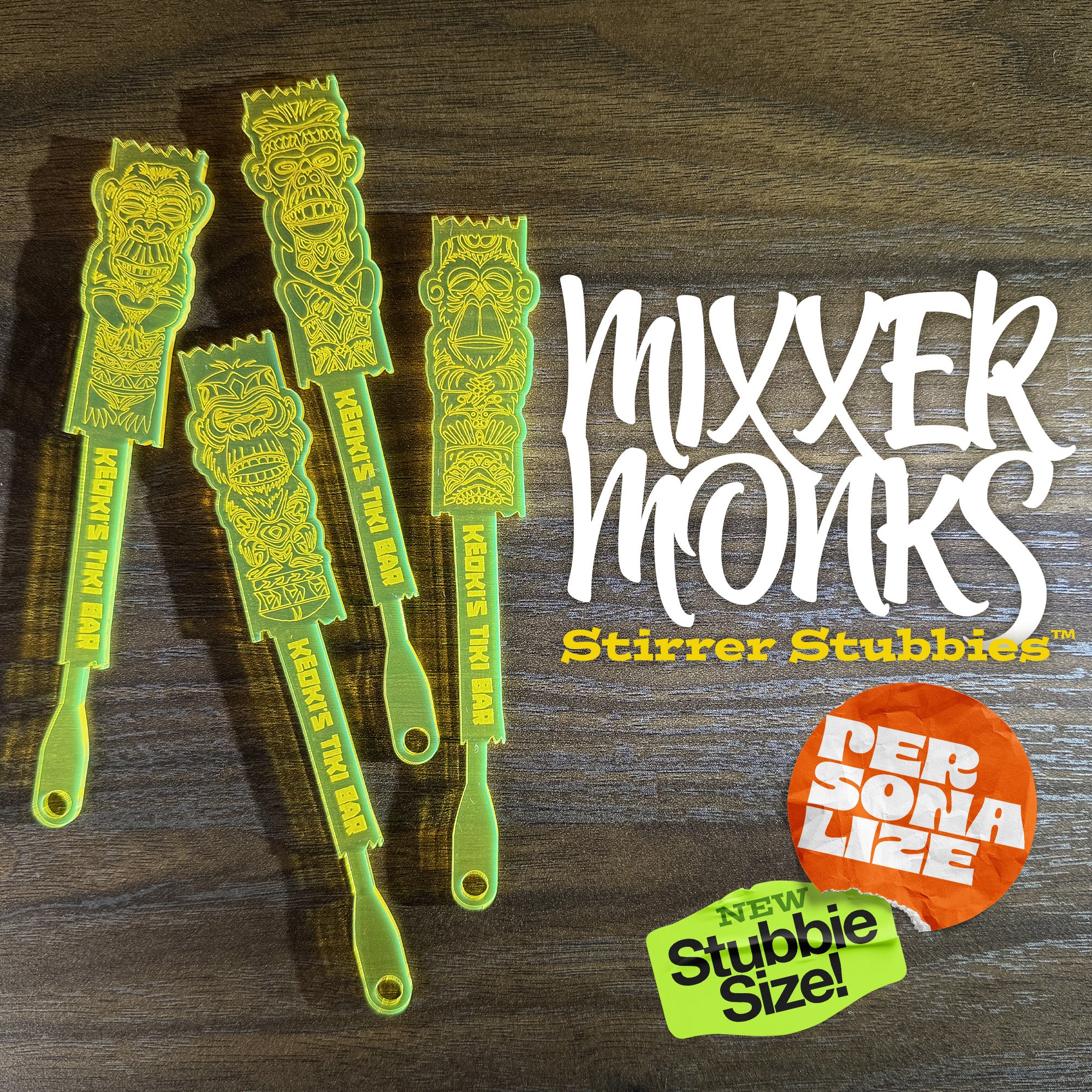 Mixxer Monks Stirrer Stubbies (4 Set)