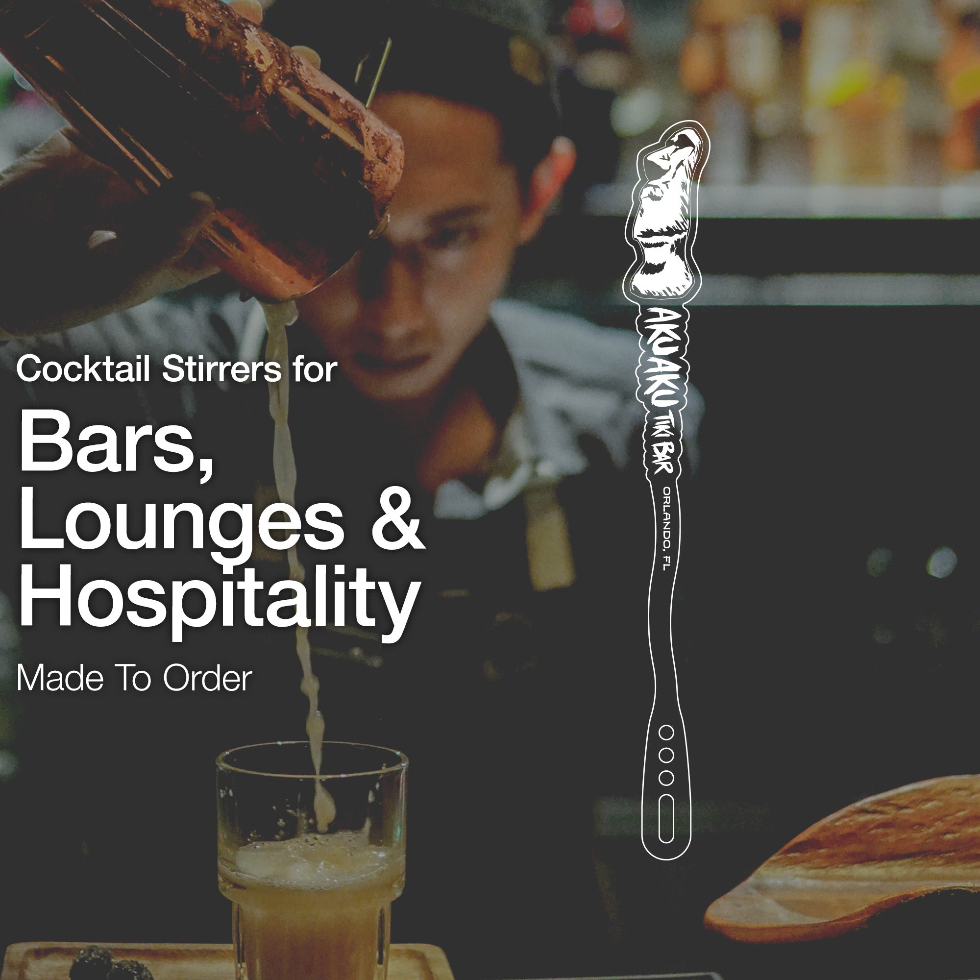 Custom Cocktail Stirrers for Bars & Hospitality