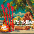 Painkiller Personalized XL Swizzle Sticks (Set of 4) | Custom Tiki Bar Drink Stirrers