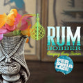 Hanging Buoy "Rum Bobber" Personalized Swizzle Sticks (Set of 2) | Custom Tiki Bar Drink Stirrers and Decor