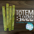 Totem Pole Futuristic "Totem:3000" Personalized XL Swizzle Sticks (Set of 4) | Tiki Bar Decor Drink Stirrers