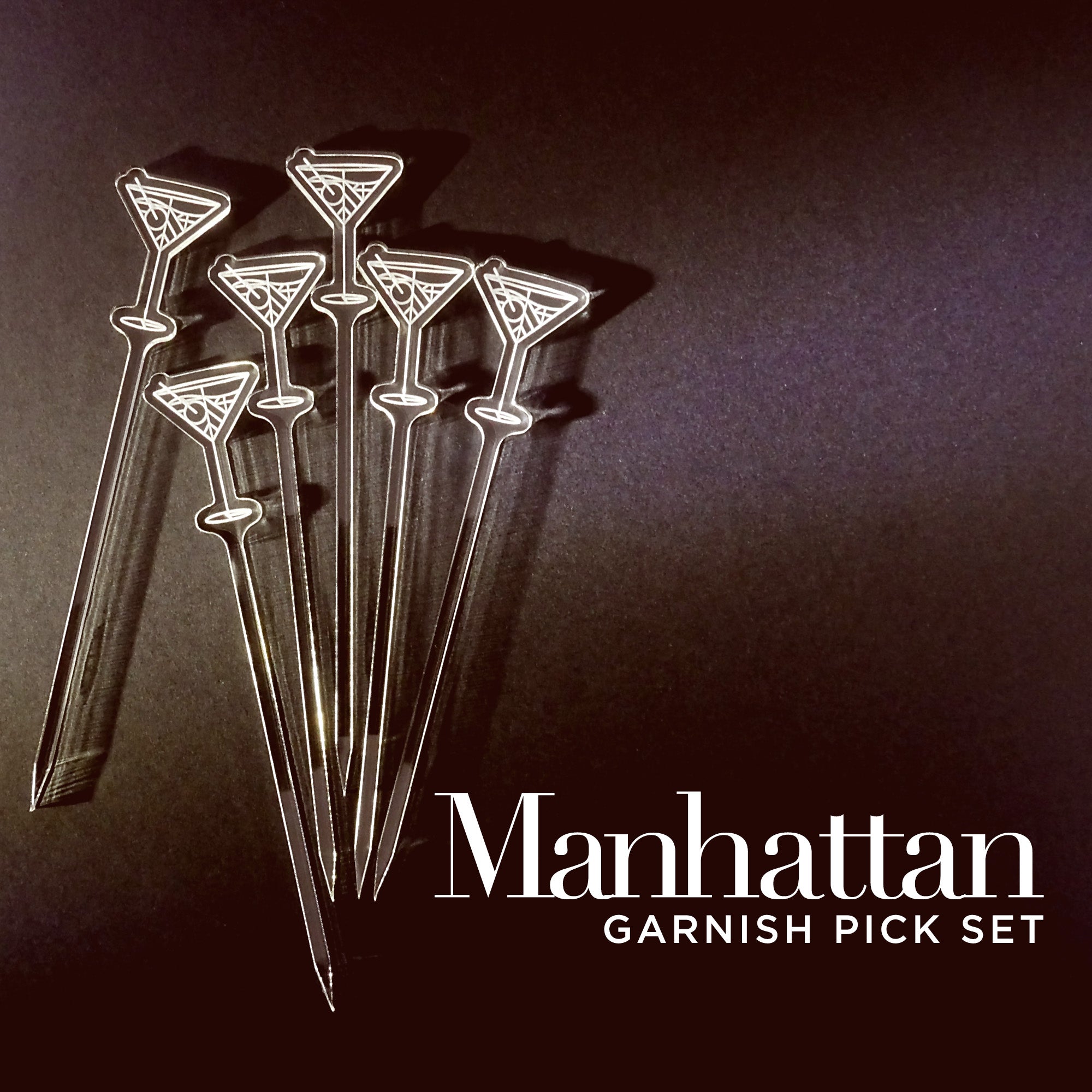 Manhattan Garnish Picks (6 Set)
