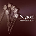 Negroni Garnish Picks (Set of 6) | Vintage Art Deco Classic Cocktail Bar Design