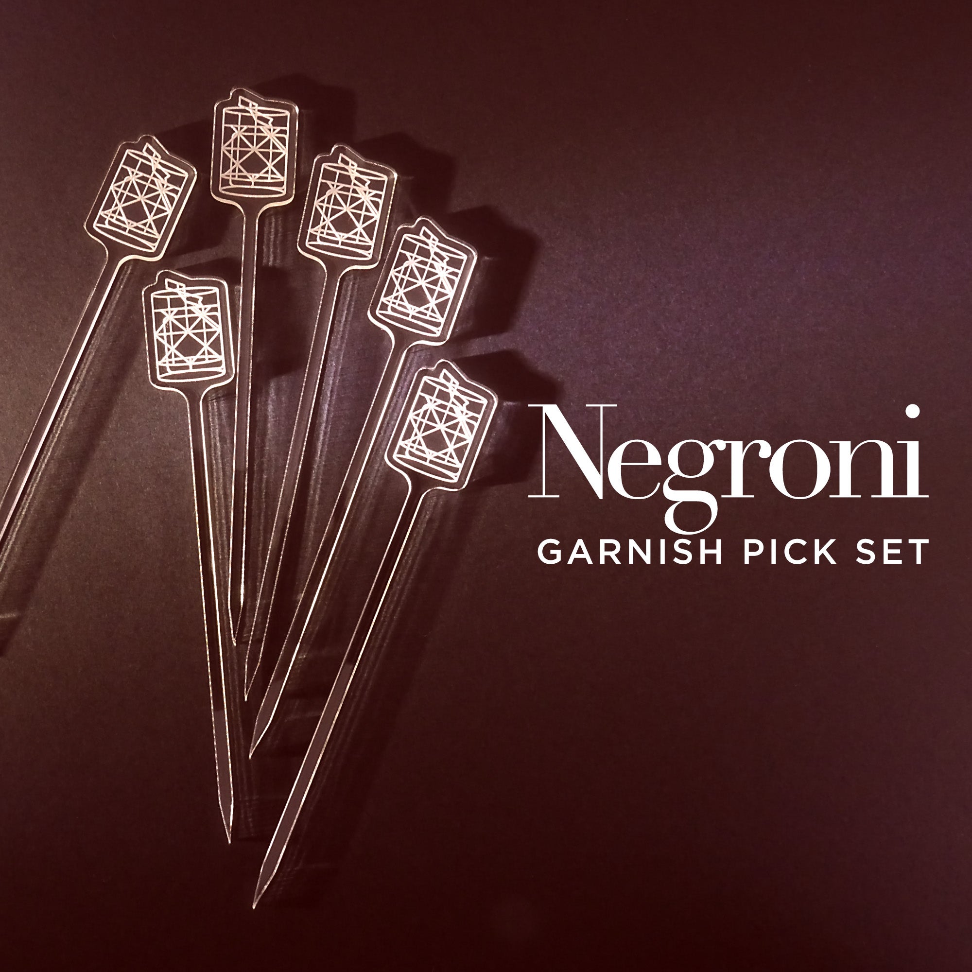 Negroni Garnish Picks (6 Set)