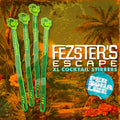 Monkey "Fezster's Escape" Personalized XL Swizzle Sticks (Set of 4) | Laughing Monkey Custom Tiki Bar Drink Stirrers