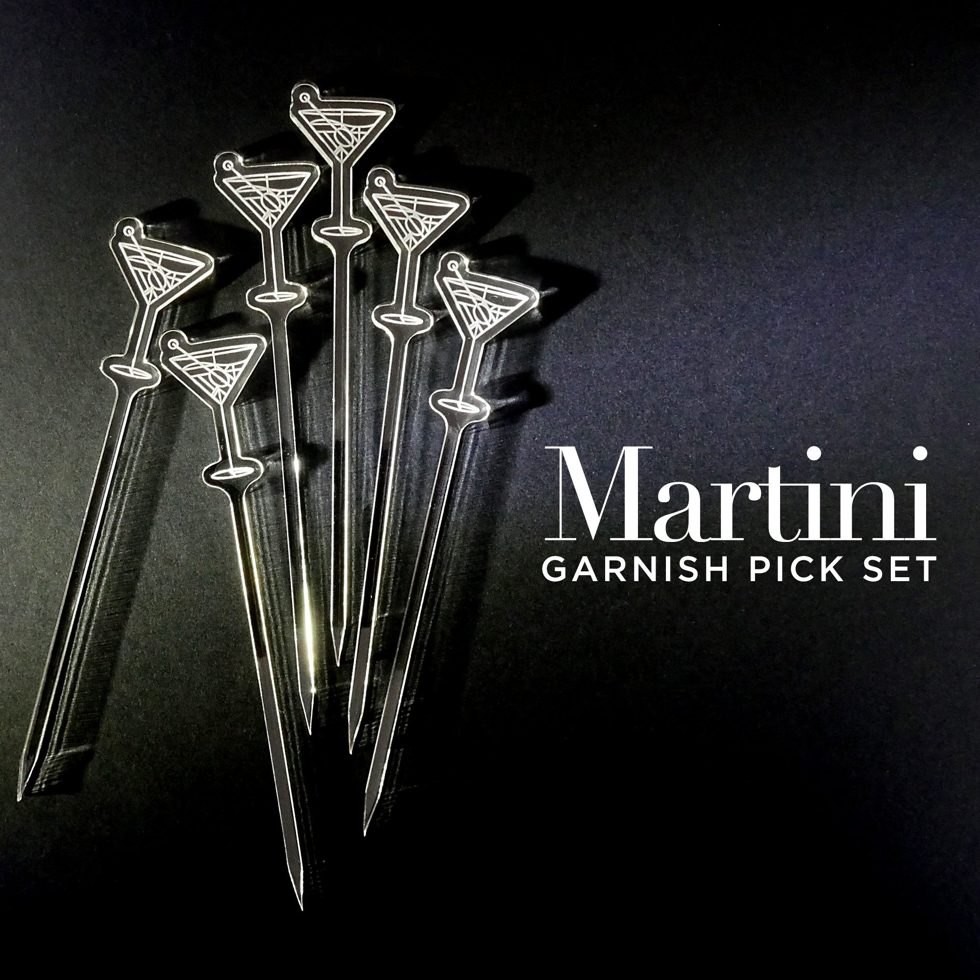 Martini Garnish Picks (6 Set)
