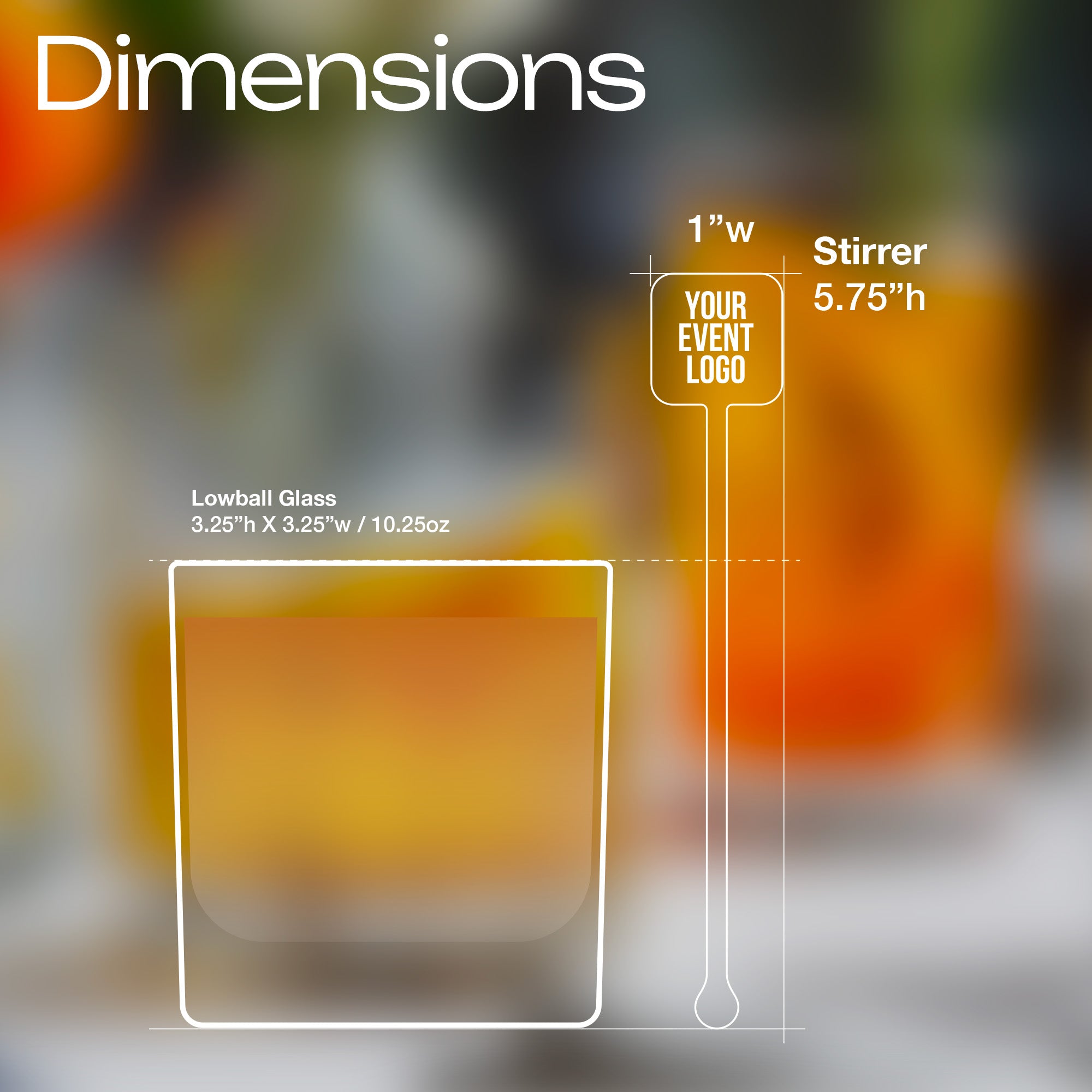 Custom Logo Cocktail Stirrers for Corporate Events