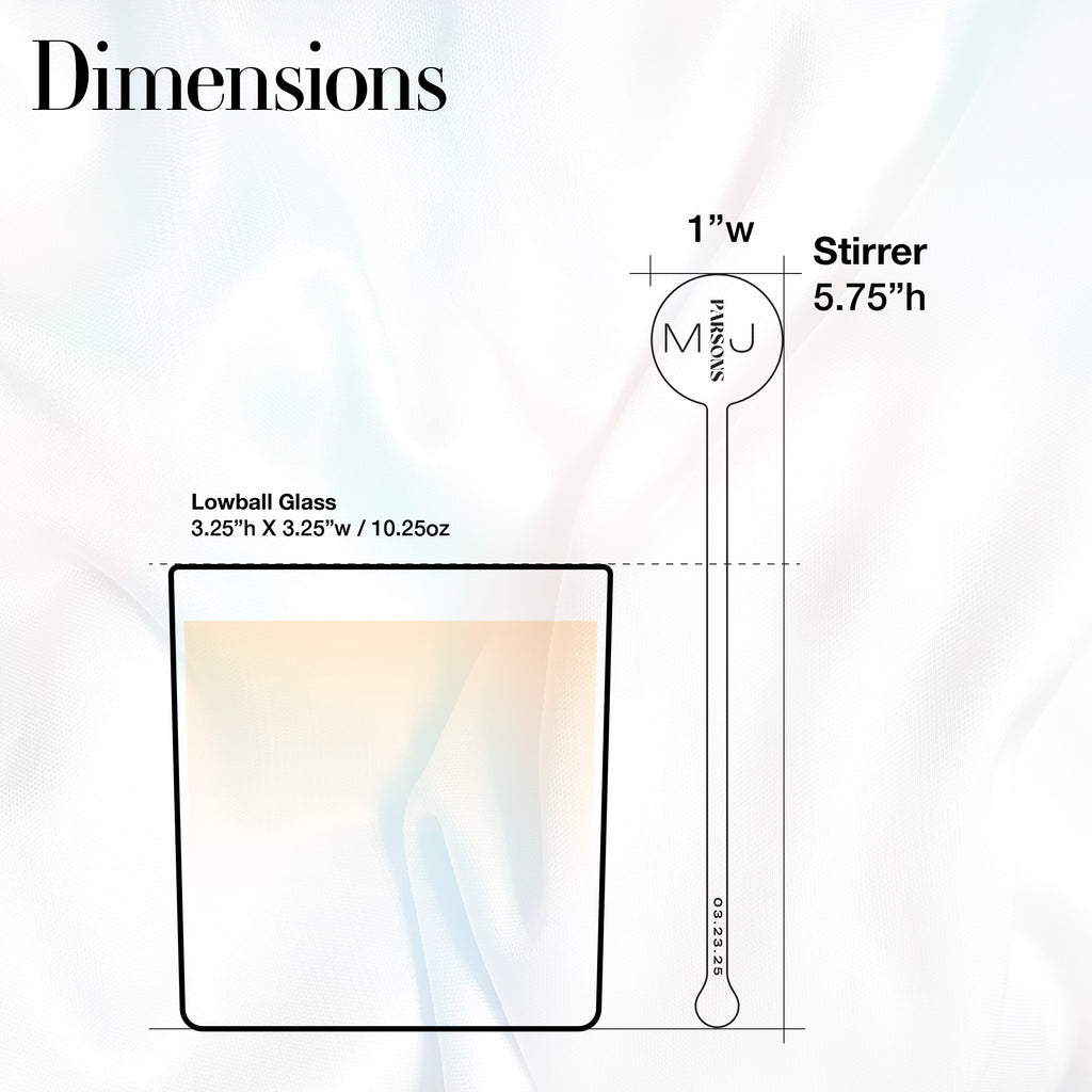 Custom Wedding Stirrer - Round