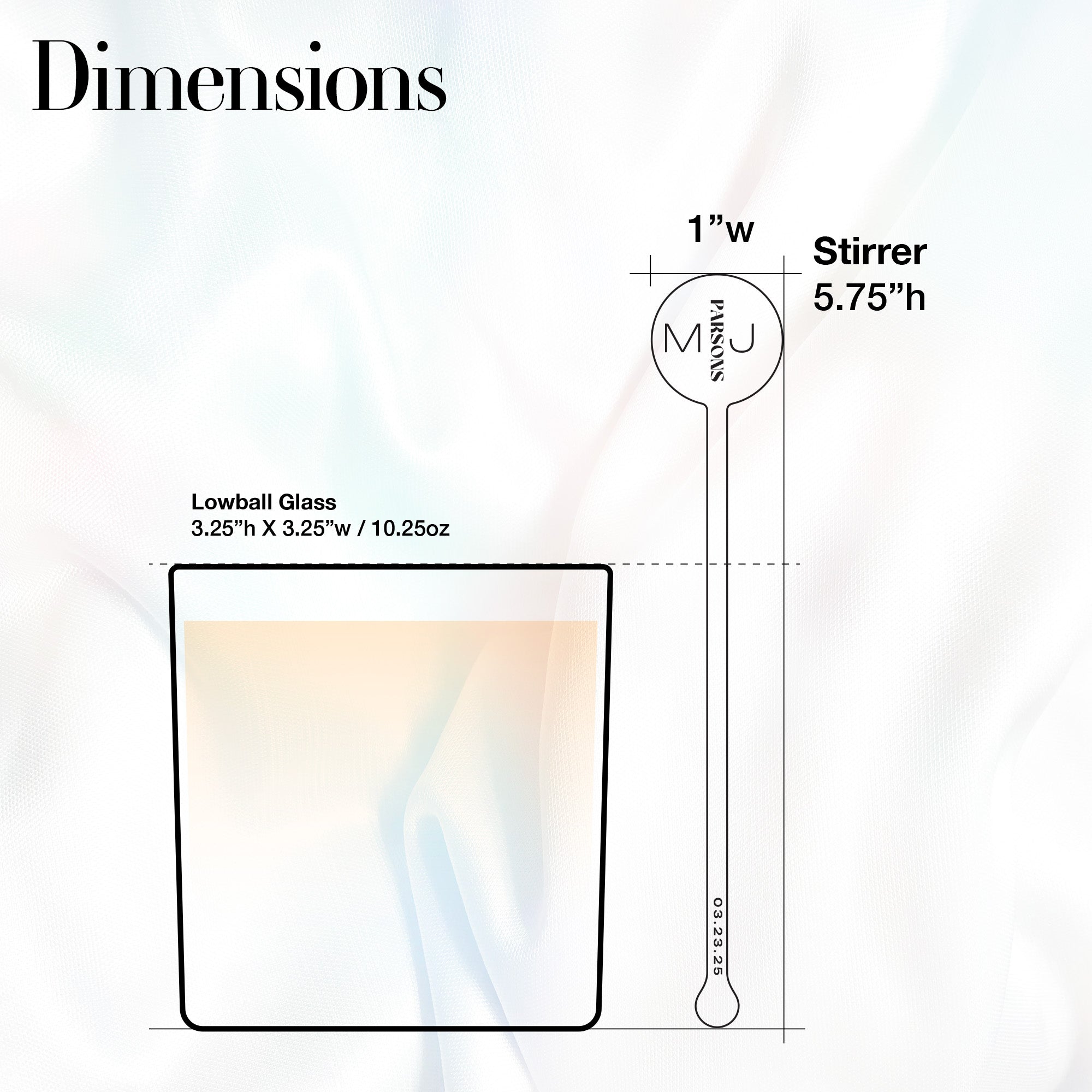 Custom Wedding Stirrer - Round