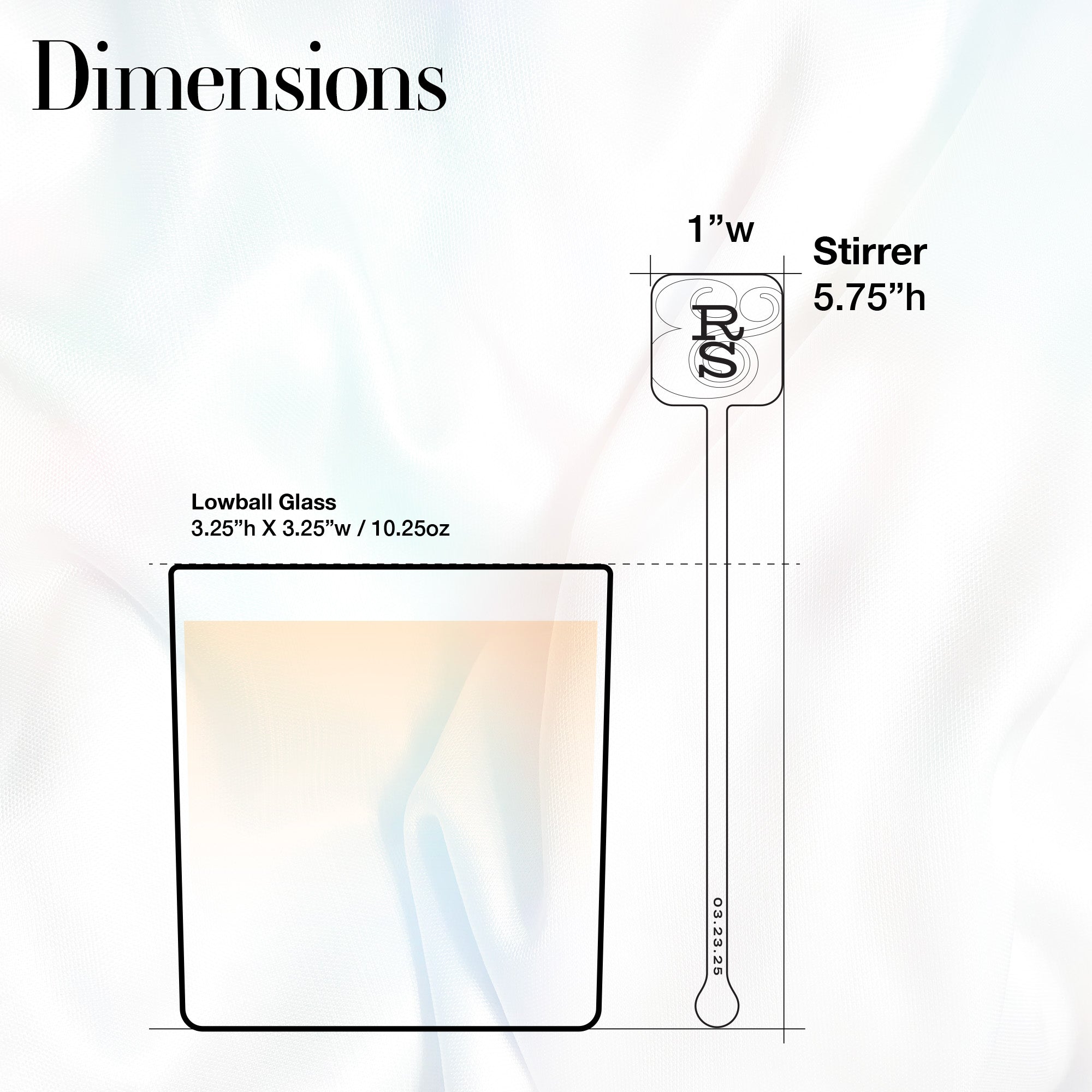 Custom Wedding Stirrer - Square