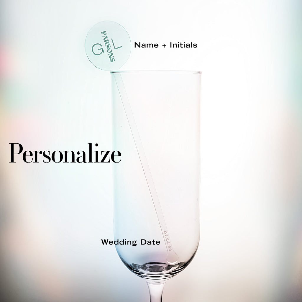 Custom Wedding Stirrer - Round