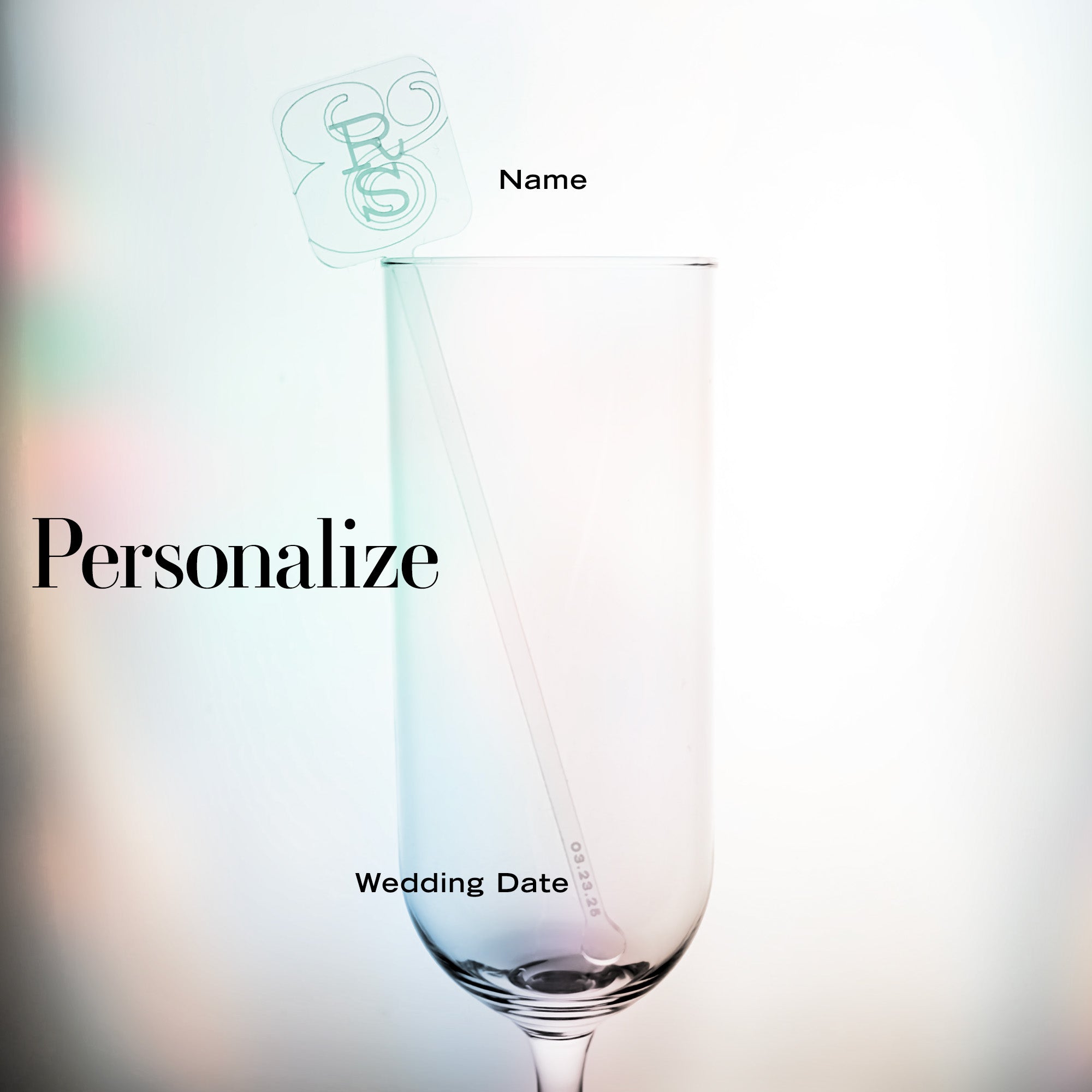 Custom Wedding Stirrer - Square