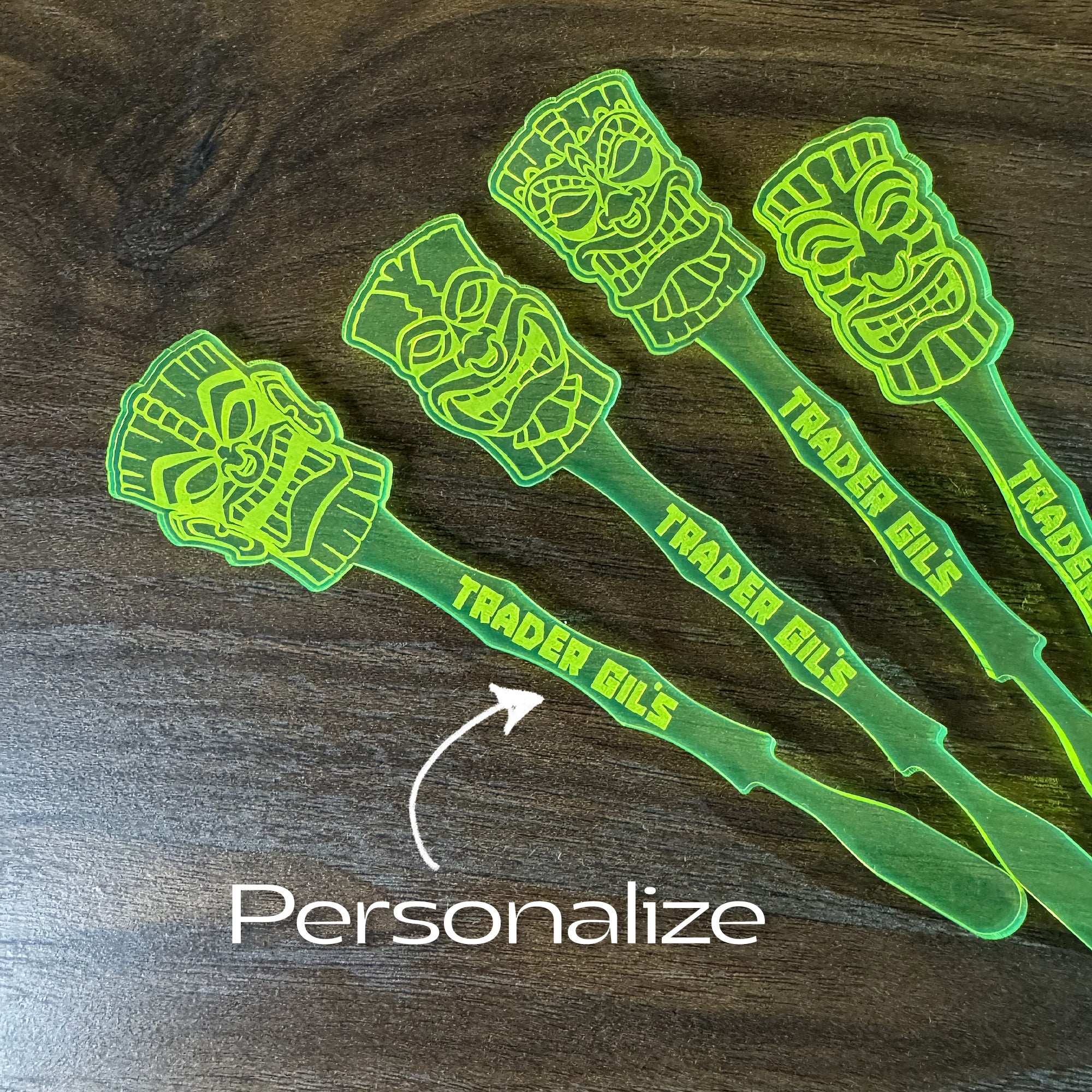 Tiki Society Stirrer Stubbies (4 Set)