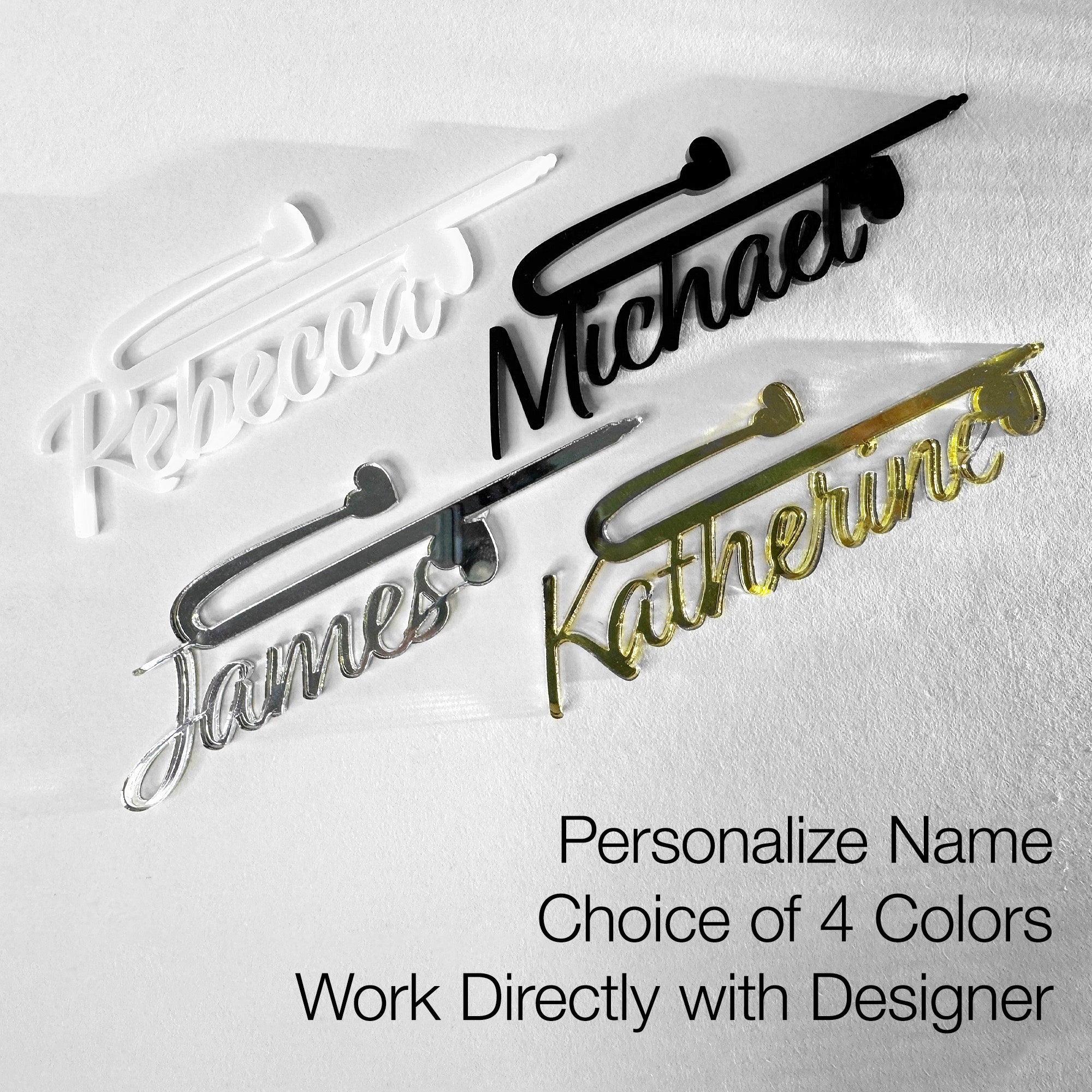 Custom Wedding Drink Charms