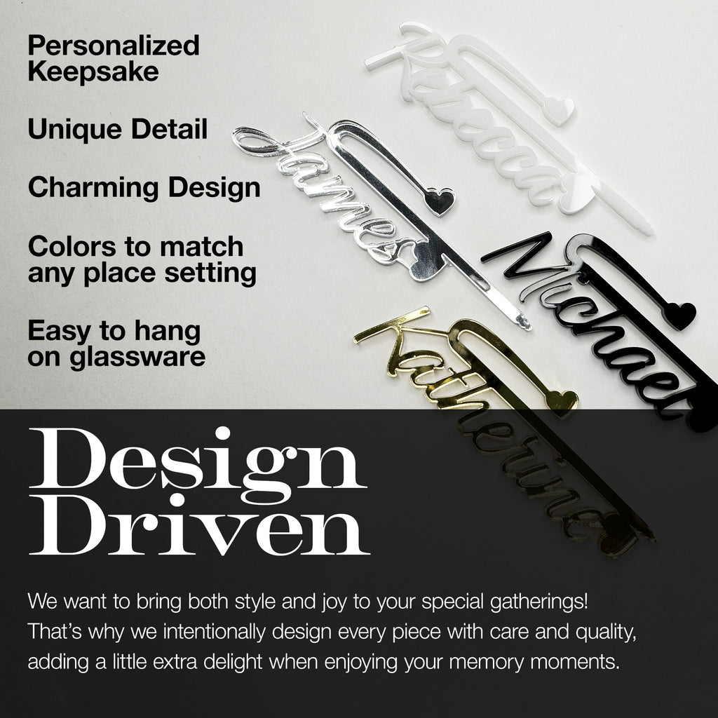 Custom Wedding Drink Charms