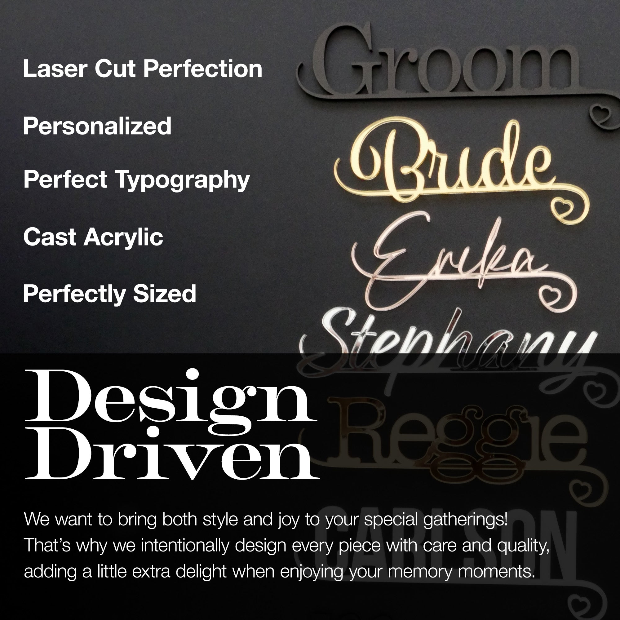 Custom Wedding Place Card Names
