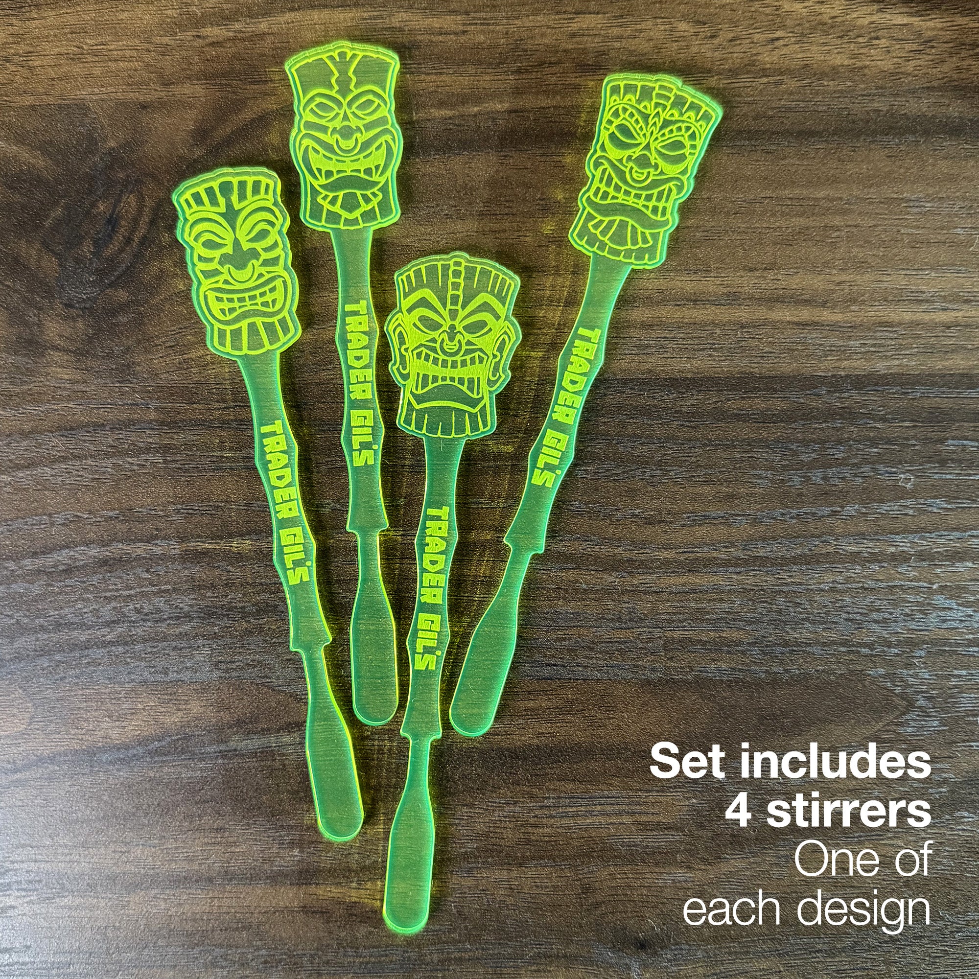 Tiki Society Stirrer Stubbies (4 Set)