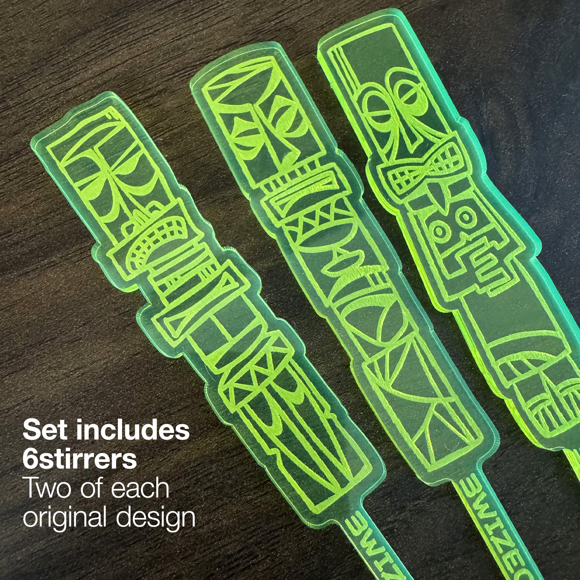 3 Wize Crue Stirrer Stubbies (6 Set)