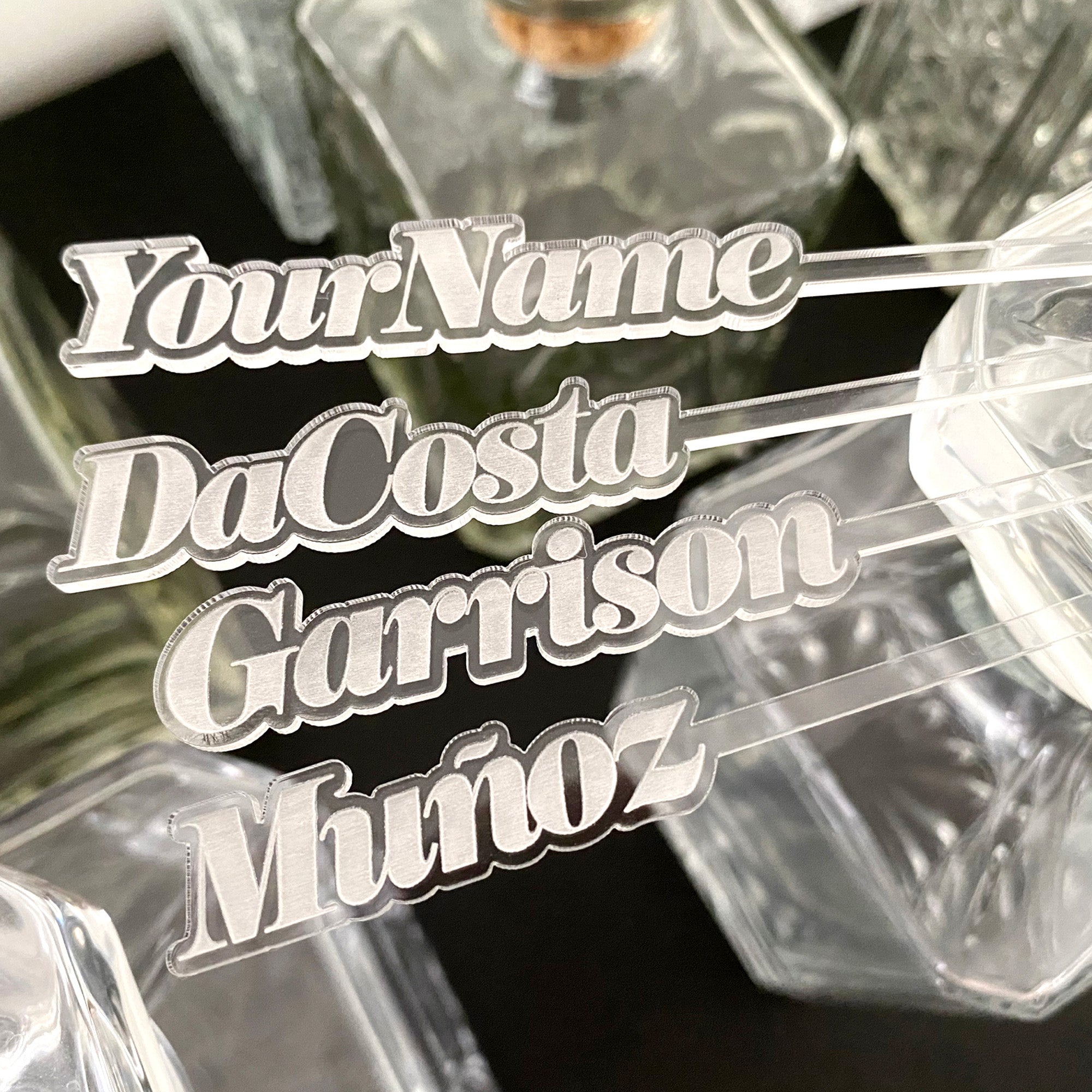Custom Name Stirrers (6 Set)