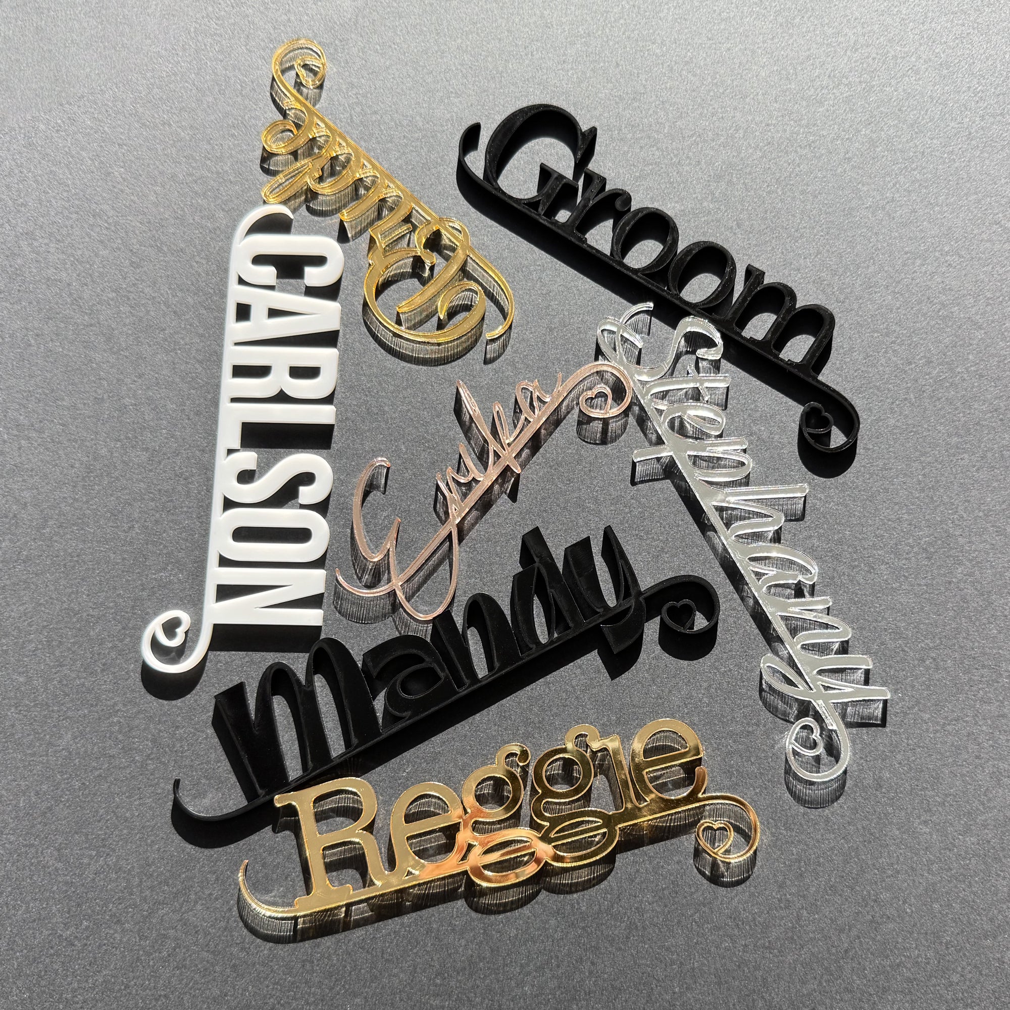Custom Wedding Place Card Names