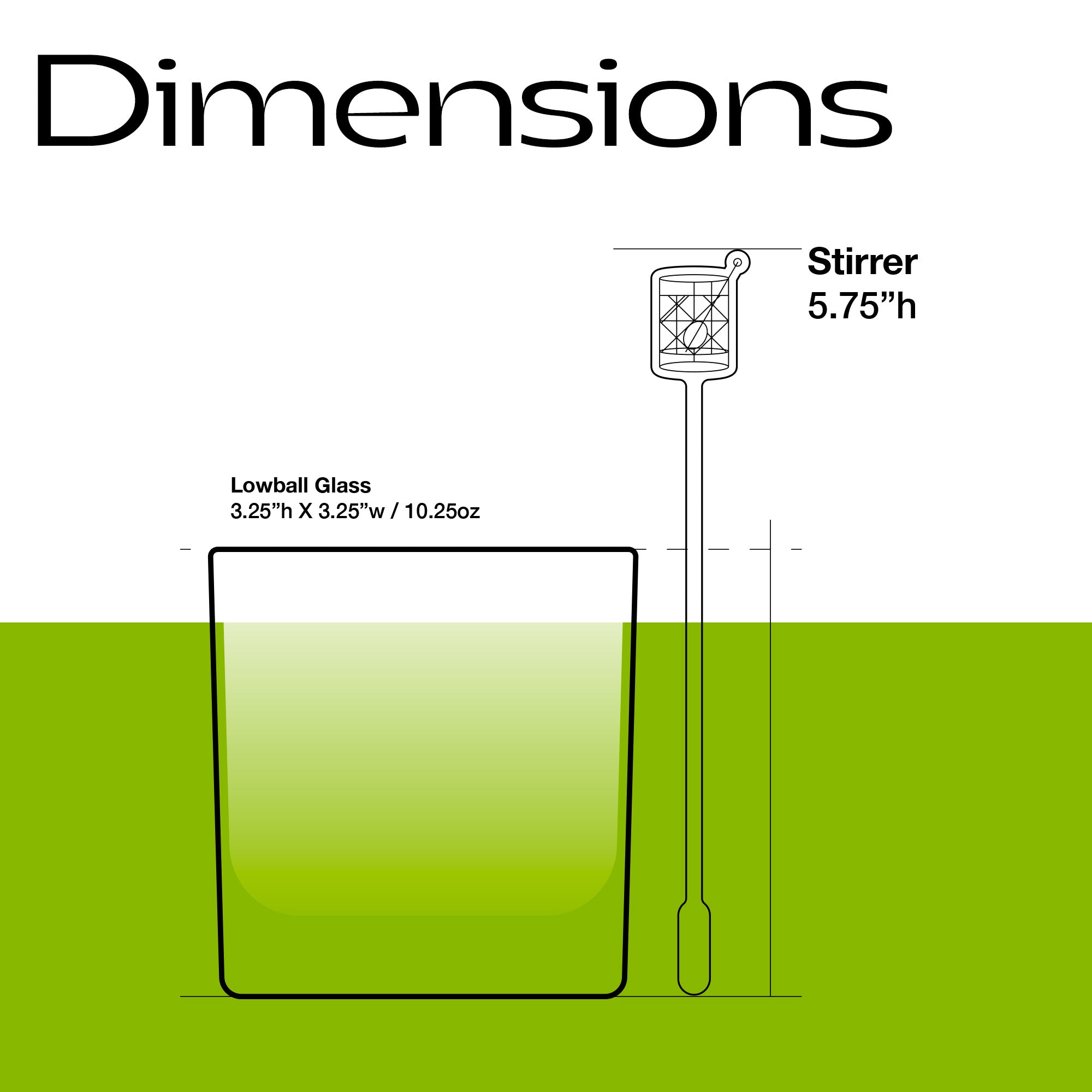 Deco Cocktail Stirrers (6 Set)
