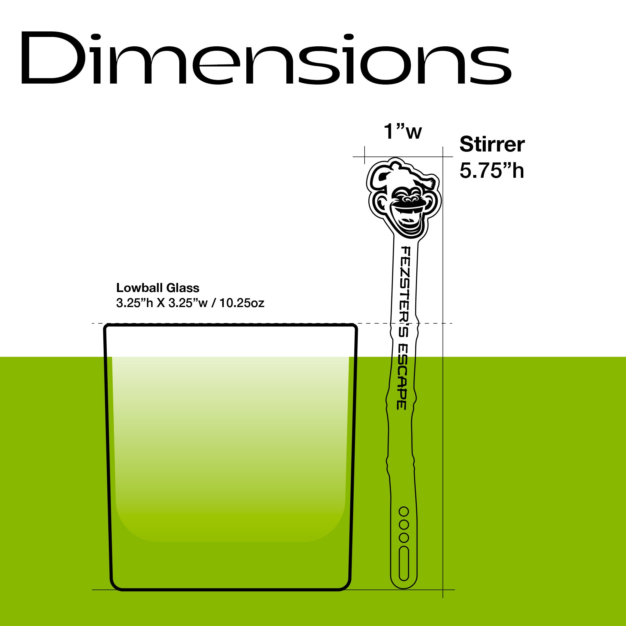Fezster's Escape Stirrer Stubbies (6 Set)