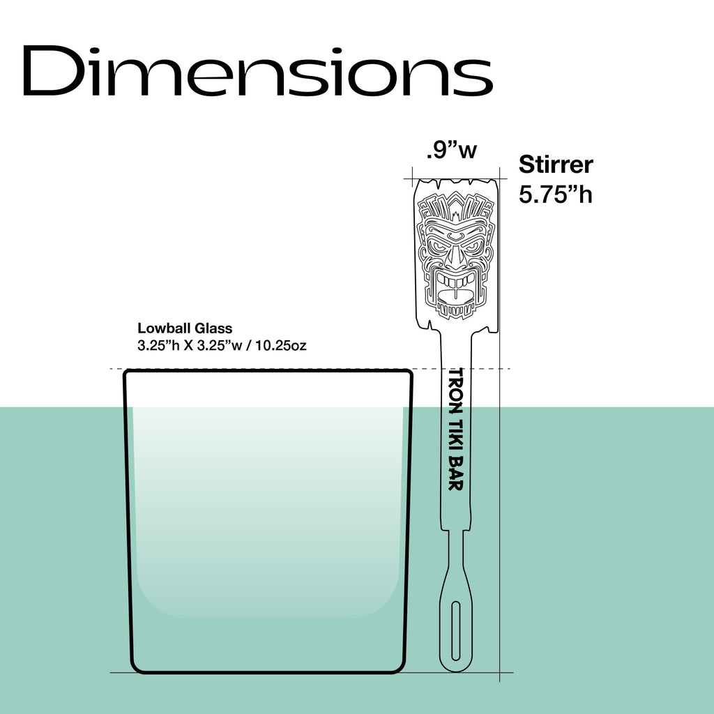 Tron Tiki Stirrer Stubbies (4 Set)