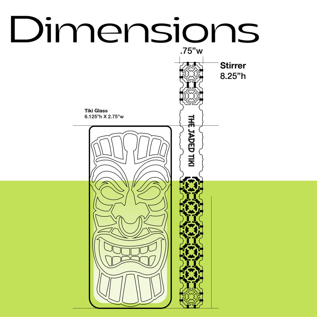 The Jaded Tiki Stirrer (4 Set)