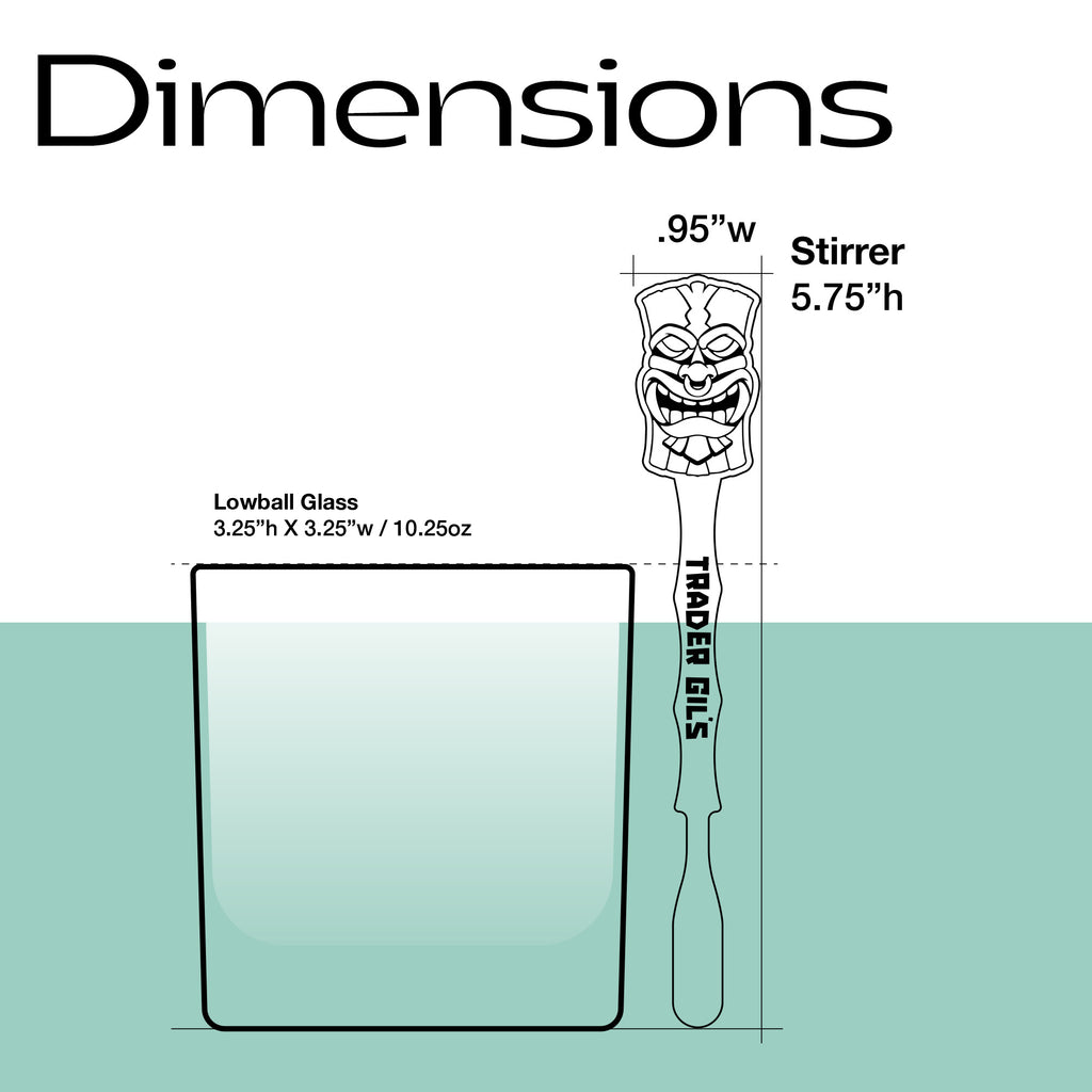 Tiki Society Stirrer Stubbies (4 Set)