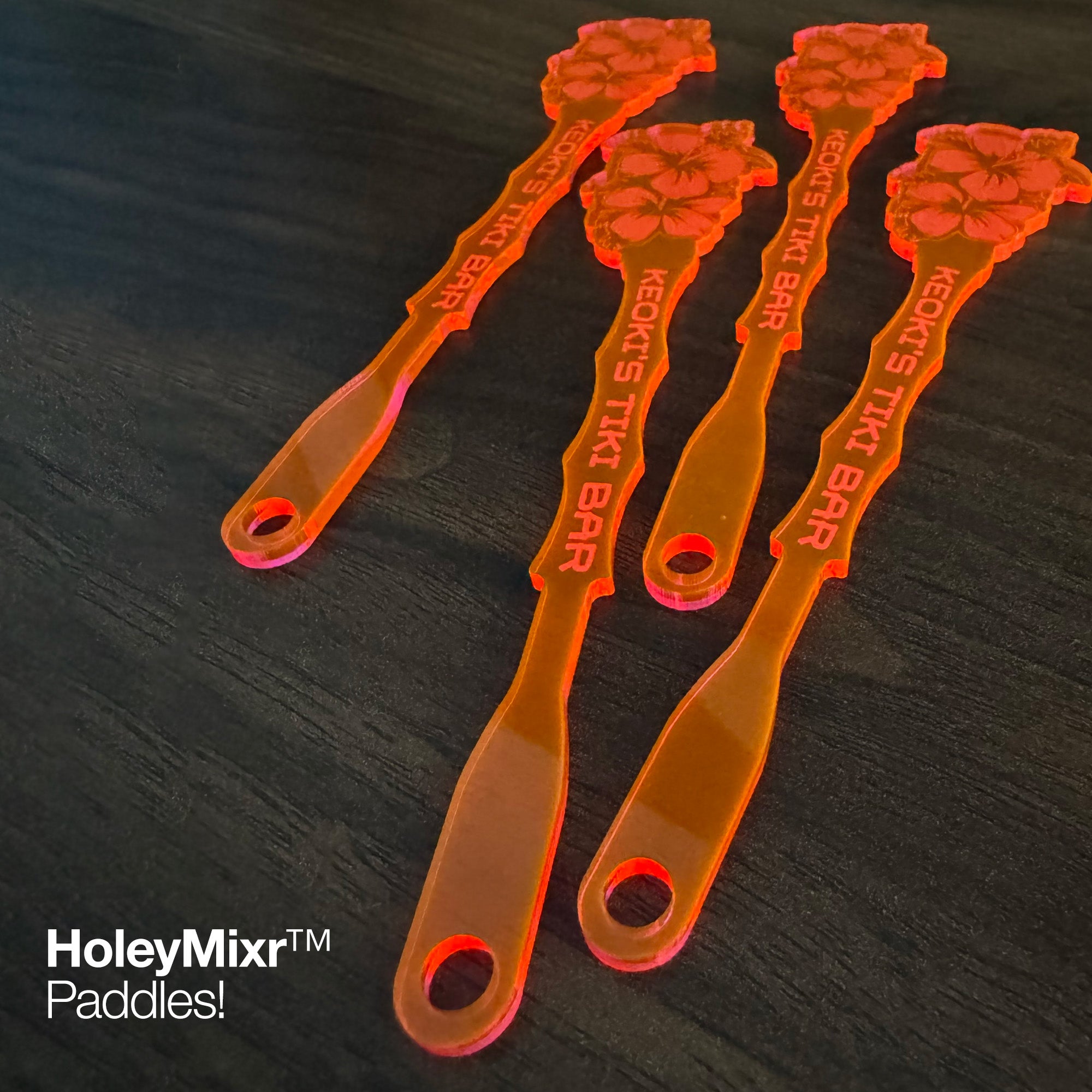 Hibiscus Stirrer Stubbies (4 Set)