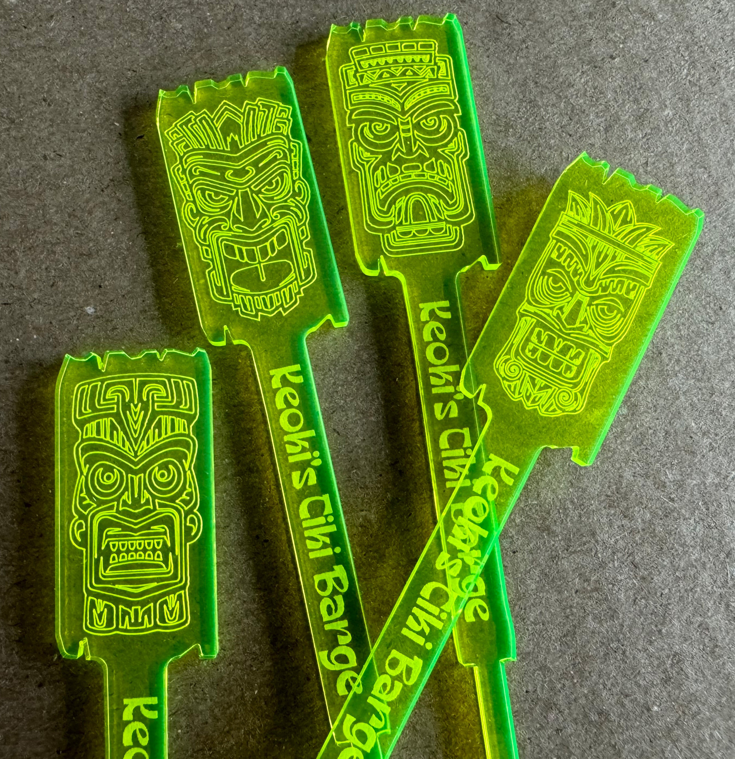 Tron Tiki Stirrer (4 Set)
