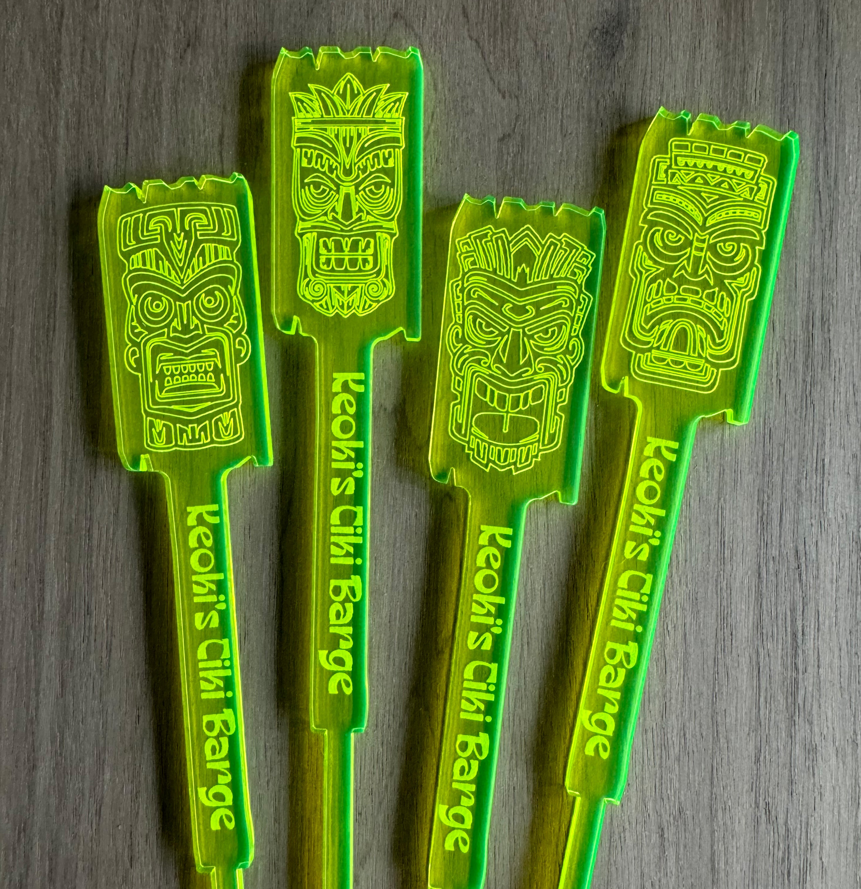 Tron Tiki Stirrer (4 Set)