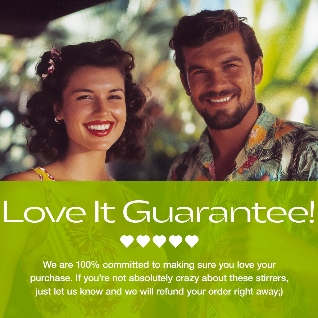 Image of a couple in tropical outfit in a tropical garden with Rivers and Caves "Love It Guarantee"